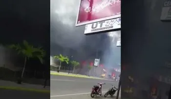 Incendio en tienda en Licey al Medio deja pérdidas millonarias