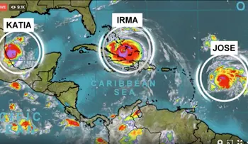 Recorrido de Irma, Katia y Jose, los tres huracanes en el Atlántic