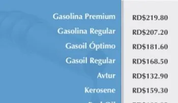 La gasolina regular, el gasoil y el fuel oil suben un peso por galón; Se mantienen iguales restantes combustibles 