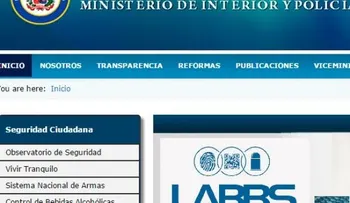 Se restablece página del Ministerio de Interior y Policía