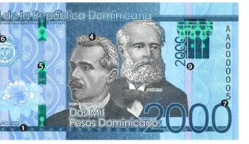 Banco Central emite billetes de RD$2,000.00 del año 2022