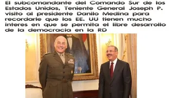 Barack Obama envió emisarios a Danilo para pedirle que permita observadores internacionales 