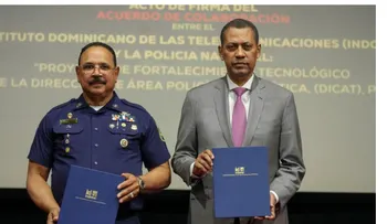 Indotel y Dicat firman acuerdo contra delitos tecnológicos
