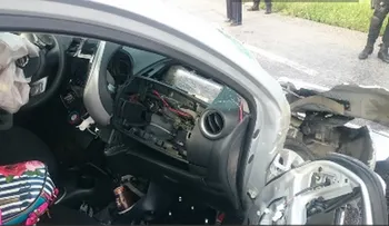 Autoridades mexicanas encuentran 25 kilos de cocaína en un airbag de un auto