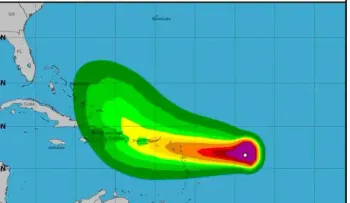 Fiona estará cerca de la costa norte de República Dominicana convertida en huracán, esta noche y el lunes