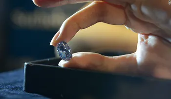 Este diamante azul puede batir récords de venta en Asia