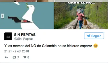 Los memes tras el sorprendente resultado del plebiscito en Colombia