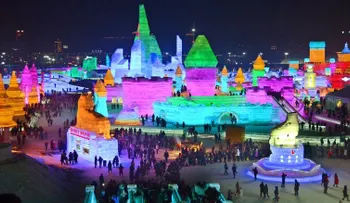La ciudad china que está hecha de hielo