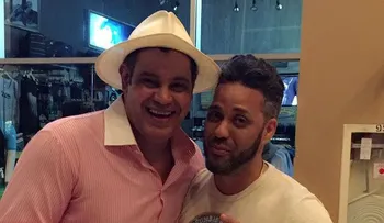 Sammy Sosa en el concierto de Romeo Santos