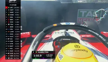 Hamilton provoca bandera roja en la FP3 del GP de España tras chocar contra las barreras