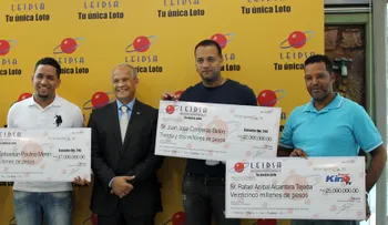 Leidsa entrega RD$89 millones a cuatro ganadores