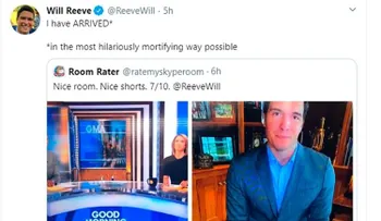 Will Reeve y su papelazo apareciendo en vivo sin pantalones 