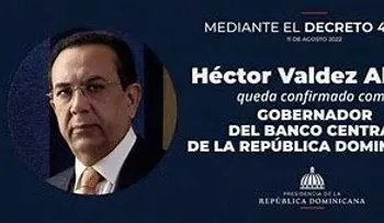 Presidente Abinader reconoce trabajo de Valdez Albizu y lo ratifica como gobernador del BCRD