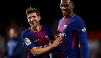La reacción del colombiano Yerry Mina tras su histórico debut con el Barcelona