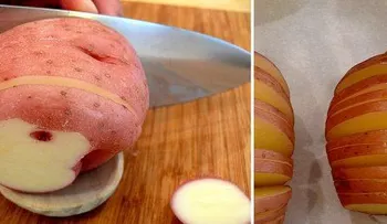 Saludable papa al horno con hierbas y especias