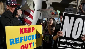 "Amamos a los refugiados, peroâ?¦": los mensajes de quienes apoyan la prohibición inmigratoria de Trump