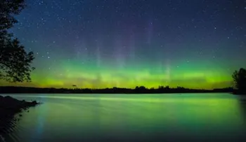 Aurora boreal, visible en algunas áreas de Estados Unidos y Europa