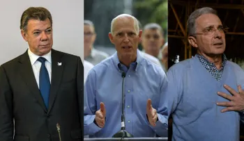 Gobernador de Florida le pide a Trump hablar sobre narcotráfico con Santos y recibir a expresidente Uribe