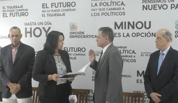 Minou juramenta en Opción Democrática a periodista Danilo Cruz Pichardo