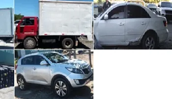 PN recupera camión cargado de neumáticos robado en Santiago y apresa siete personas