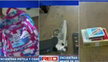 La mamá de estudiante de 13 años que tenía una pistola y cigarrillos, dice que no puede con ella