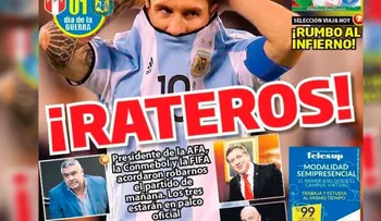 La prensa peruana denuncia que el partido ante Argentina está arreglado
