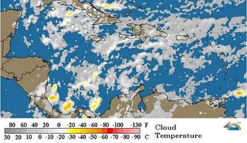 Temperaturas seguirán calurosas: chubascos de corta duración 