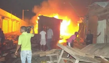 Incendio afecta el mercado fronterizo de Dajabón