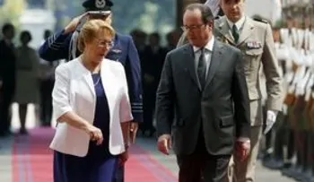 Hollande inicia en Chile su última gira por América Latina