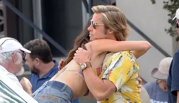 Brad Pitt y su deslumbre por la actriz en el set de la película "Once Upon A Time in Hollywood"