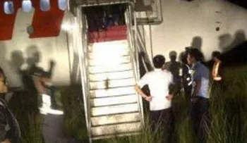 Avión atropella vaca y se sale de la pista