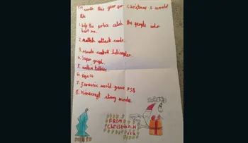 "Querido Santa: ayuda a la policía a atrapar a quienes me hirieron", pide en carta niño baleado