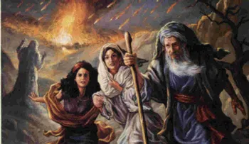 La historia de Lot y su esposa en Sodoma y Gomorra; que miró atrás y se volvió estatua de sal