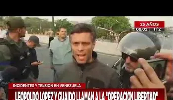 Militares opositores liberaron a Leopoldo López en Venezuela