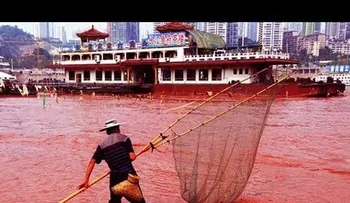 El río que se convirtió en color sangre 