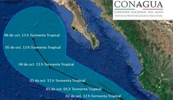 Huracán Simon se intensifica en Pacífico mexicano 