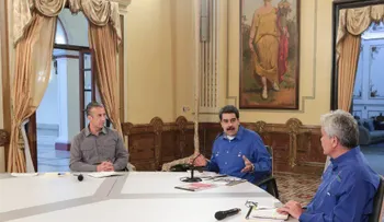 Maduro se reúne con misión de grupo internacional que busca salida a crisis de Venezuela 