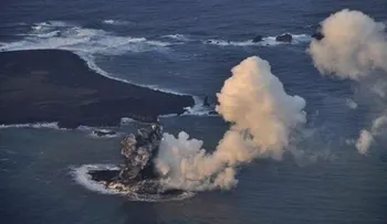 Video: El espectacular nacimiento de una isla en Japón