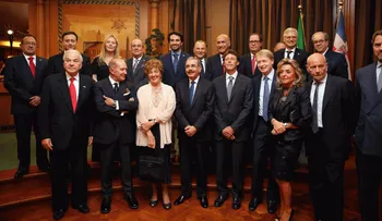 Medina se reúne con empresarios italianos y dominicanos en Roma