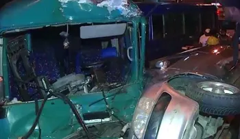  Varios heridos en accidente de tránsito entre tres vehículos en la autopista Duarte 