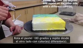 Un pastel con ilusión óptica del que todos hablan... VIDEO)
