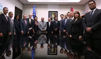 Presidente Medina visita el Tribunal Constitucional.