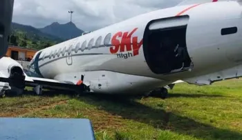 Avión que salió de RD se estrella al aterrizar en Dominica