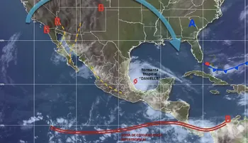 Tormenta tropical Danielle llegaría a México este lunes