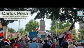 Partido Generación de Servidores instaló nueva tarja a monumento de Duarte