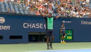 Gael Monfils y Elina Svitolina avanzan a semifinales del dobles mixto en el US Open tras un punto espectacular