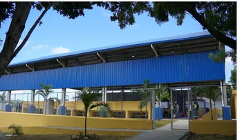 Luis Abinader entrega techado escolar en Ocoa
