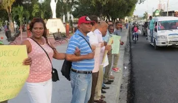 En Barahona protestan contra la corrupción