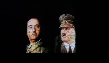 Esta fue la polémica proyección de imágenes de Franco y Hitler en España
