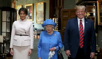 Trump en Reino Unido: té con la reina, la silla de Churchill y una mentira